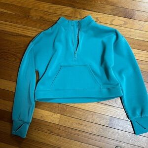 All in Motion Turquoise Half-Zip girls Sweatshirt